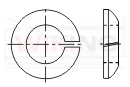 Podkładki okrągłe sprężyste DIN 74361 forma C do kół
