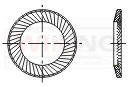 Podkładki okrągłe sprężyste Schnorr forma VS pogrubione