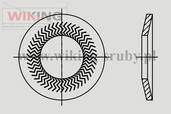 Podkładki okrągłe sprężyste kontaktowe Teckentrup forma Z