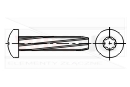 Wkręty do metalu samoformujące ≈ DIN 7516 forma AE z łbem walcowym wypukłym z gniazdem Torx, narzynające gwint