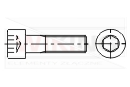 Wyroby calowe śruby z łbem walcowym z gniazdem sześciokątnym z gwintem na części długości trzpienia ANSI B18.3 (≈ ISO 4762)